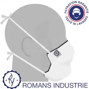 Masque Alternatif - Romans Industrie - Blanc à BRIÉ-ET-ANGONNES