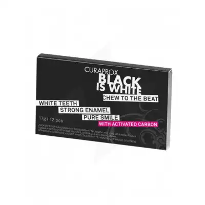 Curaden Curaprox Black Is White Chew Gum Etui De 12 à Angers