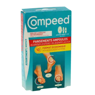 Compeed Ampoules Pansement Assortiment Boîte De 10 à MONTPEZAT-SOUS-BAUZON