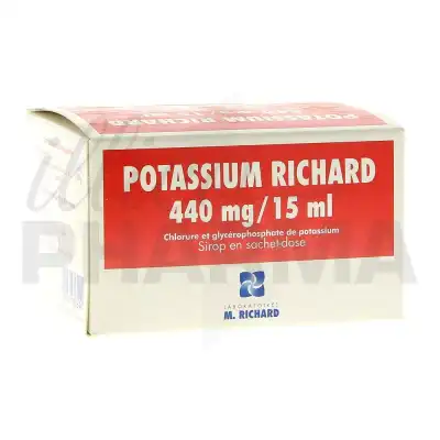 POTASSIUM LIBERTY PHARMA 440 mg/ 15 ml, sirop en sachet-dose