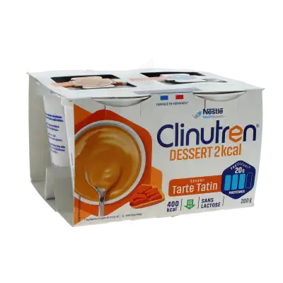 Clinutren Dessert 2 Kcal Nutriment Façon Tarte Tatin 4 Cups De 200 G à Talence