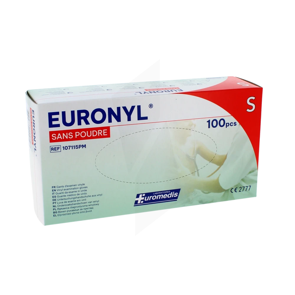 Euronyl Gant Vinyl Non Poudré T6/7 B/100