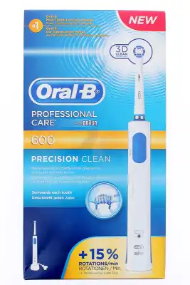 Brosse A Dents Electrique Oral-b Professional Care 600 Precision Clean à Fort-de-France
