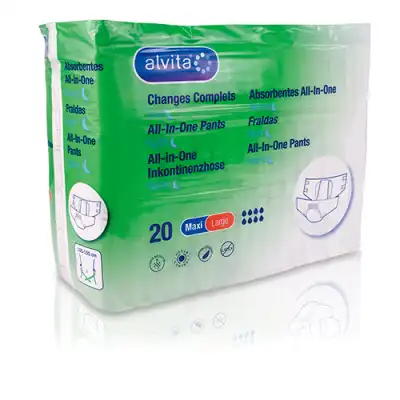 Alvita Change Complet Maxi Large Paquet/20 à Montpon-Ménestérol