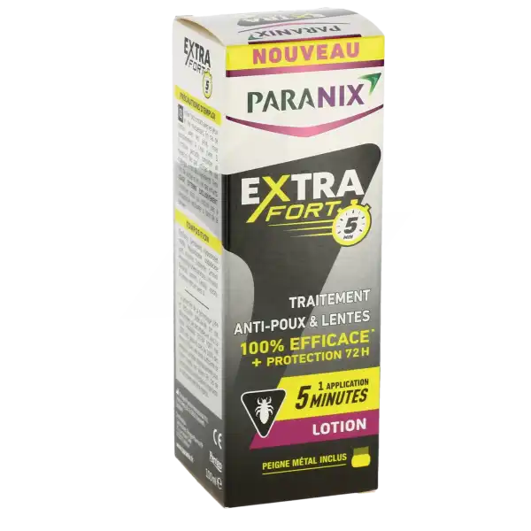 Paranix Extra Fort 5 Min Lot Antipoux Spray/100ml+peigne