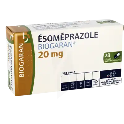 Esomeprazole Biogaran 20 Mg, Gélule Gastro-résistante à Bressuire