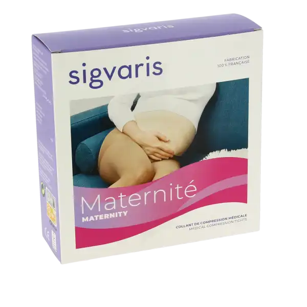 Sigvaris Maternite Transparent Collant  Femme Classe 2 Nude Medium Long