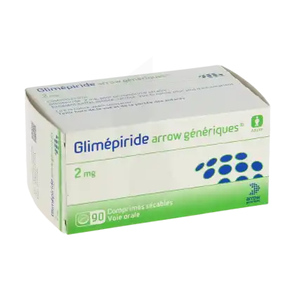 Glimepiride Arrow Generiques 2 Mg, Comprimé Sécable à Blere