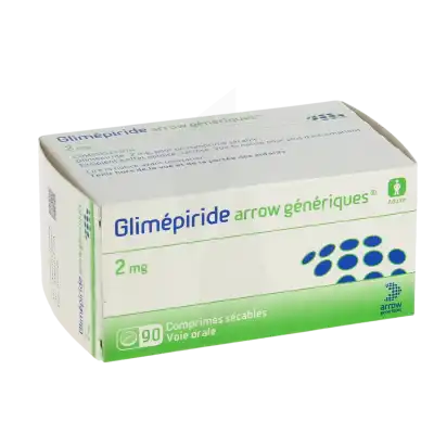 Glimepiride Arrow Generiques 2 Mg, Comprimé Sécable à Vaulx-en-Velin