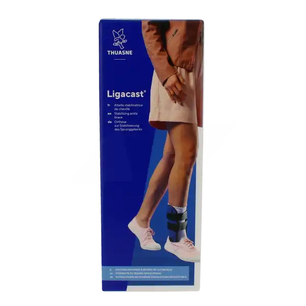 Thuasne Ligacast Chevillère Noir/bleu Taille 0