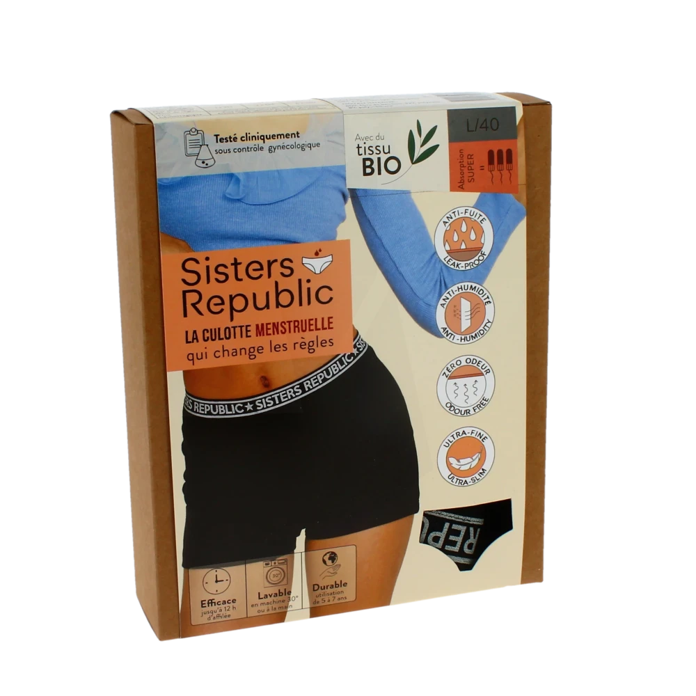 Sisters Republic Ginger Boxer Menstruelle Flux Super Tl