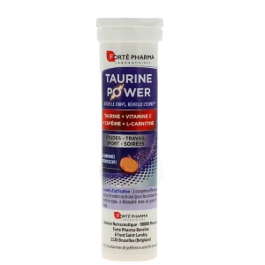 Energie Taurine Power Comprimé Effervescent Tube De 15