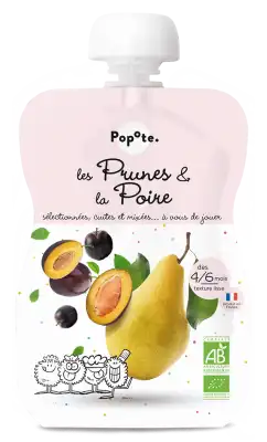 Popote Prunes & Poire Bio Gourde/120g à Mûrs-Erigné
