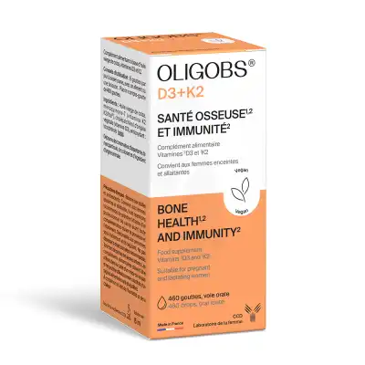 Oligobs D3+k2 Solution Buvable Fl Compte-gouttes/15ml à Mérignac