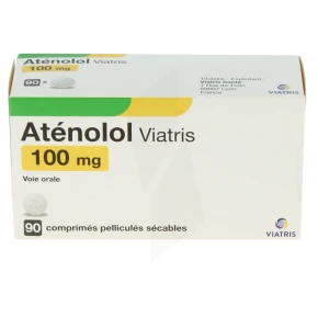 Atenolol Viatris 100 Mg, Comprimé Pelliculé Sécable