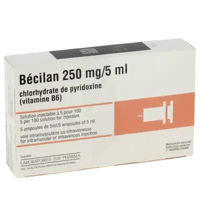 Becilan 250 Mg/5 Ml, Solution Injectable 5amp/5ml à Saint-Avold