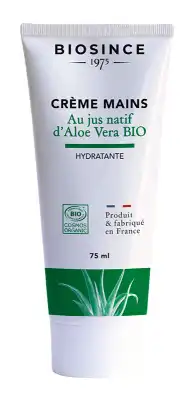 Biosince 1975 Crème Mains Aloé Vera Bio 75ml à Montluçon