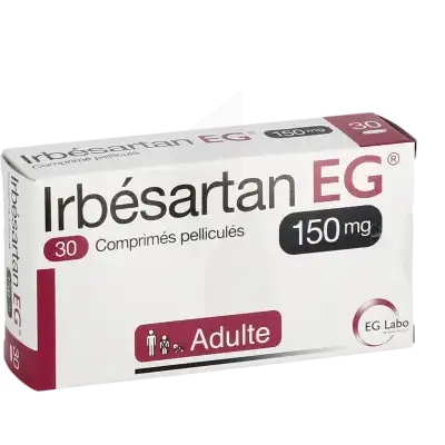 Irbesartan Eg 150 Mg, Comprimé Pelliculé à LIVRON-SUR-DROME
