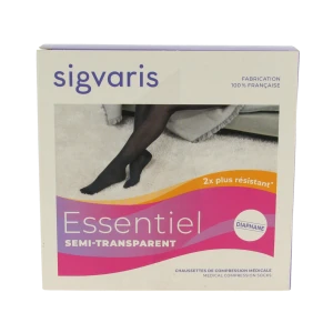 Sigvaris Essentiel Diaphane Semi-transparent Chaussette Morpho- Classe 2 Femme Dune Normal S
