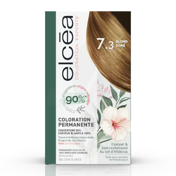 Elcéa Coloration Experte Kit Blond Doré 7.3