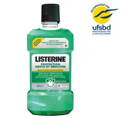 Listerine Protection Dents Gencives Bain Bouche 500ml à Vierzon