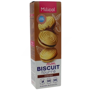 Milical Biscuit Fourré Cacao 4 Sachets/2