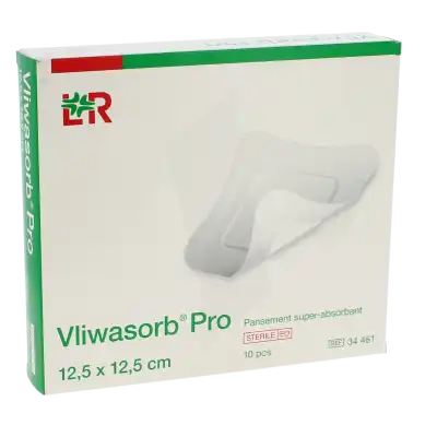 Vliwasorb Pro Pansement Stérile Super Absorbant 12,5x12,5cm B/10 à Monsempron-Libos