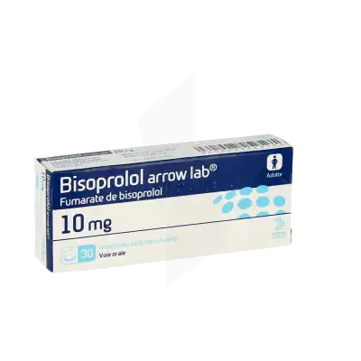 Bisoprolol Arrow Lab 10 Mg, Comprimé Pelliculé Sécable à VILLERS-LE-LAC