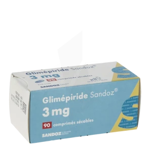 Glimepiride Sandoz 3 Mg, Comprimé Sécable
