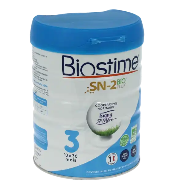 Biostime 3 Lait En Poudre Bio 10-36 Mois B/800g