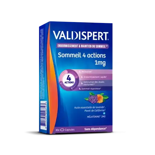 Valdispert Sommeil 4 Actions 1mg Comprimés B/30