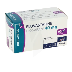 Fluvastatine Biogaran 40 Mg, Gélule