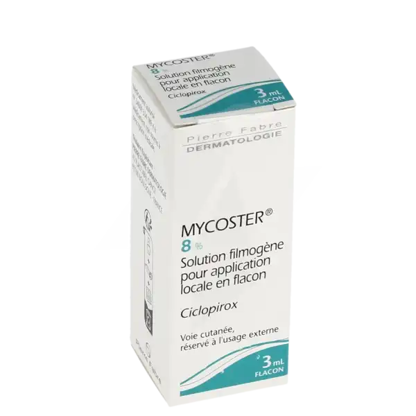 Mycoster 8 %, Solution Filmogène Pour Application Locale En Flacon