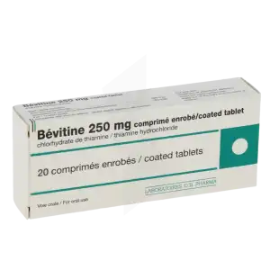 Bevitine 250 Mg, Comprimé Enrobé à PÉLISSANNE
