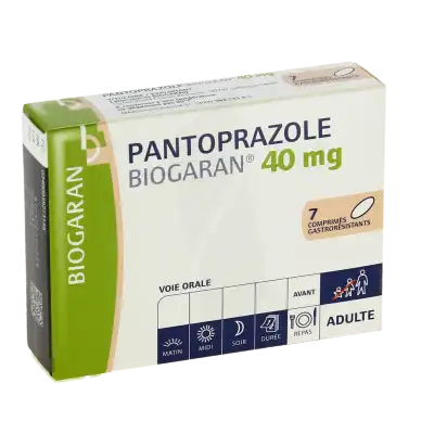 PANTOPRAZOLE BIOGARAN 40 mg, comprimé gastro-résistant