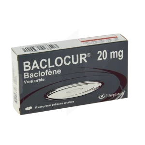 Baclocur 20 Mg, Comprimé Pelliculé Sécable