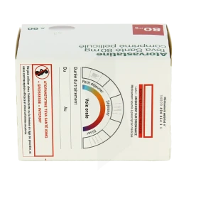 Atorvastatine Teva Sante 80 Mg, Comprimé Pelliculé