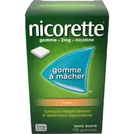 Nicorette 2 Mg Gomme à Mâcher Médicamenteuse Sans Sucre Fruits Plq/30 à CHALON SUR SAÔNE 