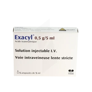 Exacyl 0,5 G/5 Ml I.v., Solution Injectable