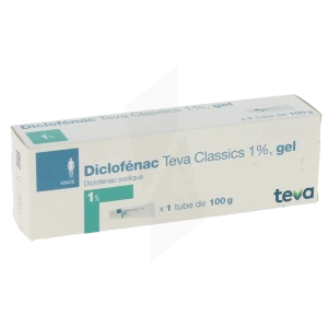 Diclofenac Teva Classics 1 %, Gel