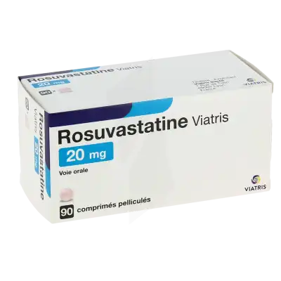Rosuvastatine Viatris 20 Mg, Comprimé Pelliculé à Paris