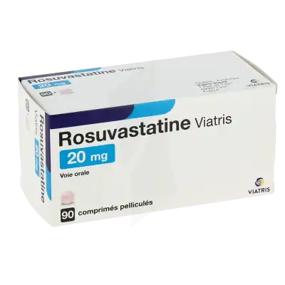 ROSUVASTATINE VIATRIS 20 mg, comprimé pelliculé