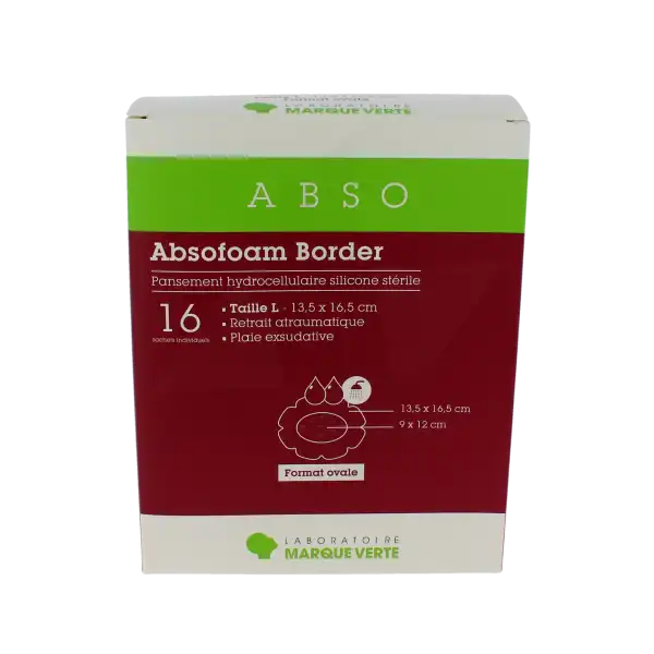 Absofoam Border Ovale Pans L 13,5x16,5cm B/16