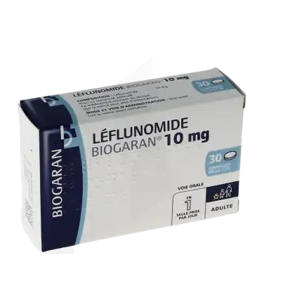 LEFLUNOMIDE BIOGARAN 10 mg, comprimé pelliculé