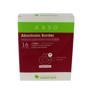 Absofoam Border Ovale Pans L 13,5x16,5cm B/16