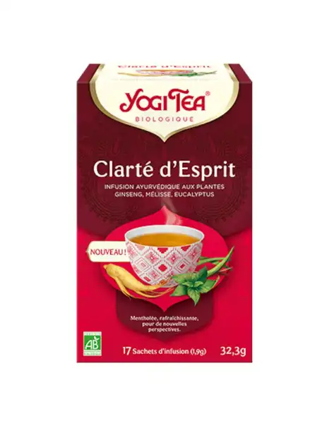 Yogi Tea Tis Clarté D'esprit Bio 17sach