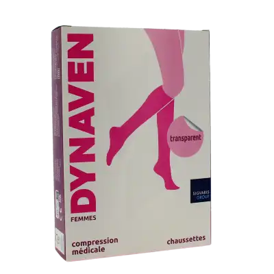 Sigvaris Dynaven Transparent Chaussette Classe 2 Femme Beige Bronzé Long M à VILLEMUR SUR TARN