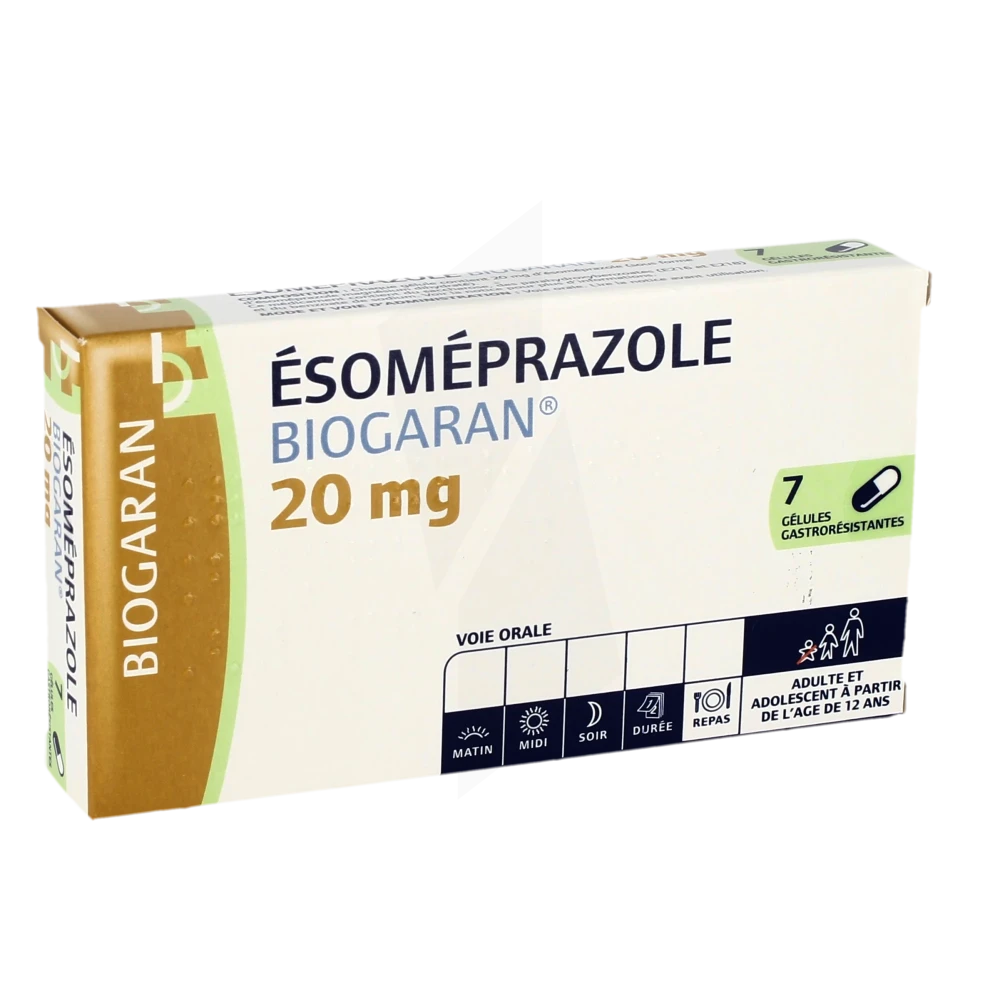 Esomeprazole Biogaran 20 Mg, Gélule Gastro-résistante