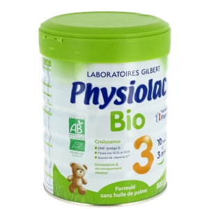 Physiolac Bio 3 Croissance Lait En Poudre B/800g