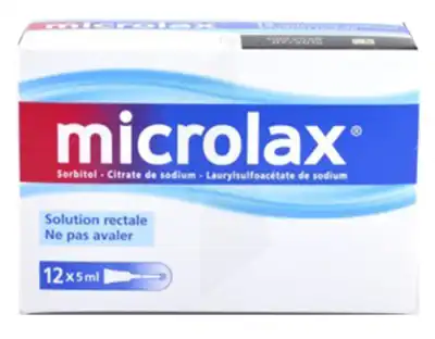 Microlax Sorbitol Citrate Et Laurilsulfoacetate De Sodium S Rect En Récipient Unidose 12récip-unidoses-can/5ml à Montreuil